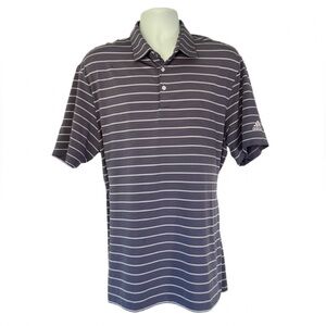 Adidas Ultimate365 Striped Golf Polo Shirt Men’s XL Purple Tint - Style FL5816